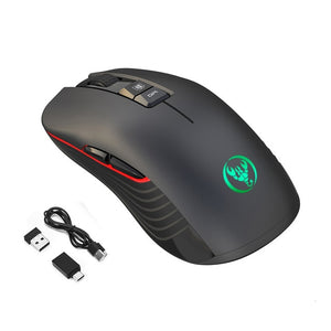 SeenDa 2.4G USB-C Wireless Mouse Rechargeable Gaming Mouse 3600DPI 7 Button Type-c Mute Mice for Macbook Laptop PC Game Mouse