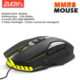 Wired RGB Gaming Mouse Adjustable DPI With Backlight