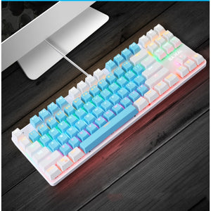 87 Keys Anti-Ghosting Blue Switch Mechanical Gaming Keyboard