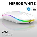 Bluetooth Wireless With USB Rechargeable RGB Mouse
