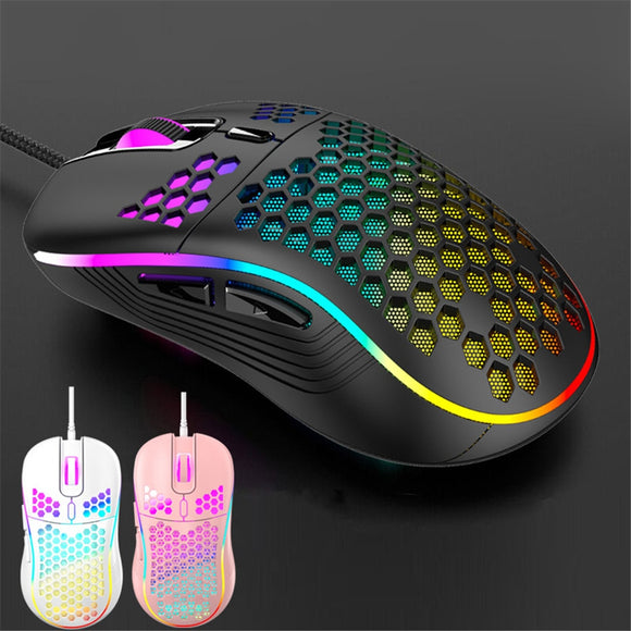 USB Wired Lightweight RGB Backlit Gaming Mouse
