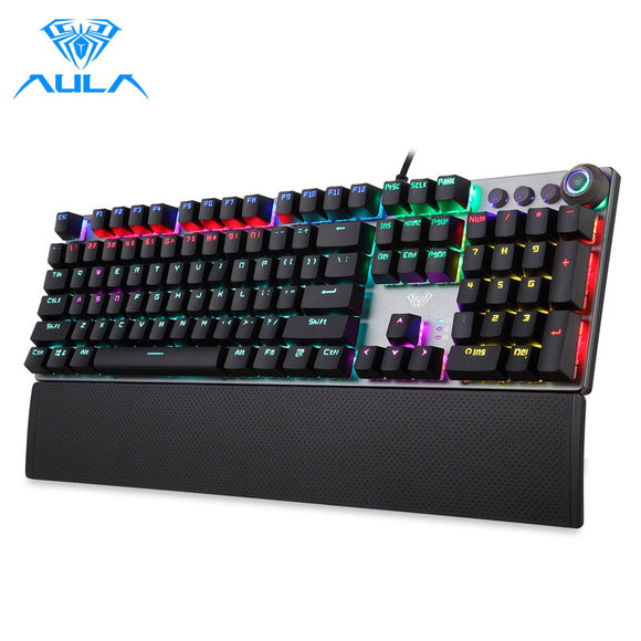 AULA F2088 Anti-ghosting 104 Keys Mechanical Gaming Keyboard