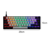 T60 Mechanical USB Gaming Blue Switch 62 Keys Keyboard