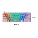 T60 Mechanical USB Gaming Blue Switch 62 Keys Keyboard